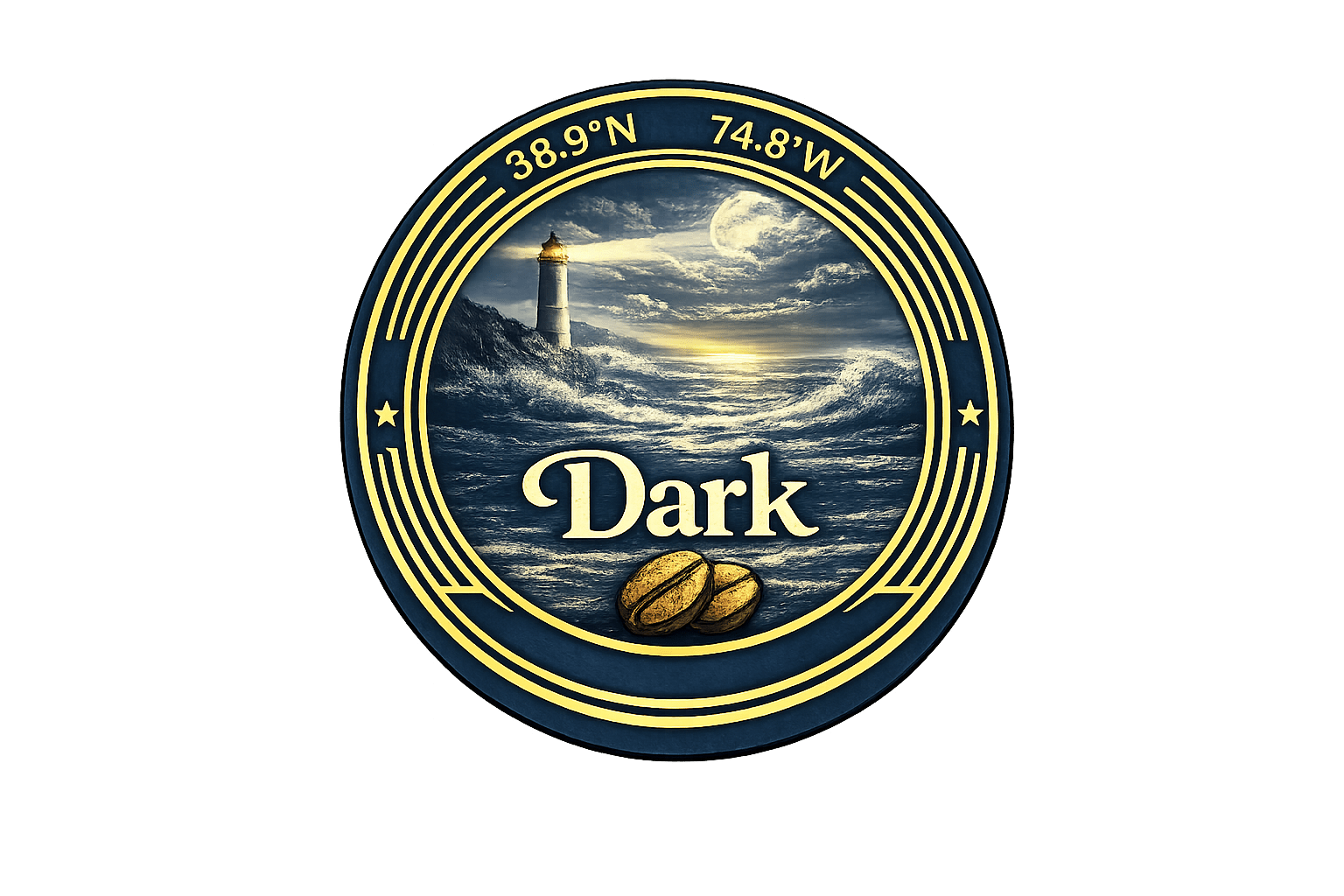 Dark roast logo - PERFECT STORM (Single Use Cups) - Dock Days Coffee